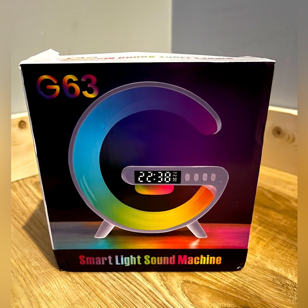 G63 smart, light, sound machine, phone, charger, Bluetooth speaker